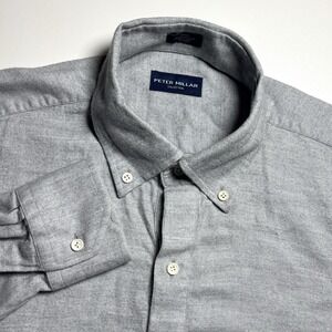 Peter‎ Millar Collection Butte Cotton‑Blend Popover Men's M Long Sleeve Shirt
